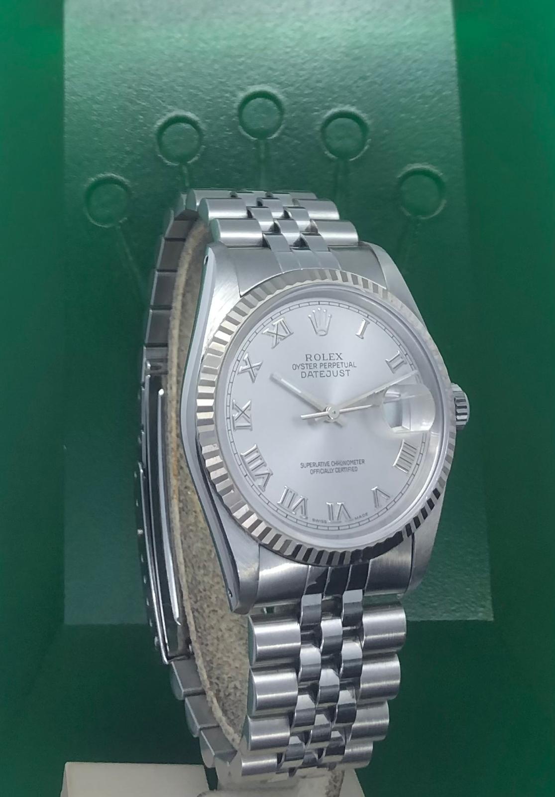 Rolex Datejust 36 Argente' N Romani 16234